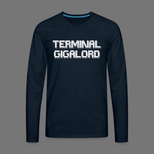 Terminal Gigalord ASCII - Men's Premium Long Sleeve T-Shirt