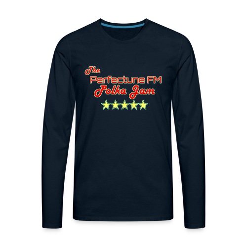 The Perfectune FM Polka Jam - Men's Premium Long Sleeve T-Shirt