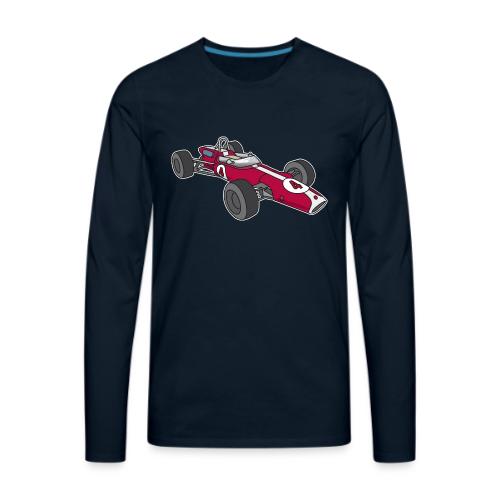Red racing car, racecar, sportscar - Men's Premium Long Sleeve T-Shirt