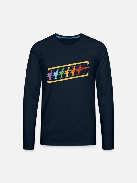 Minimal X - Men's Premium Long Sleeve T-Shirt - deep navy