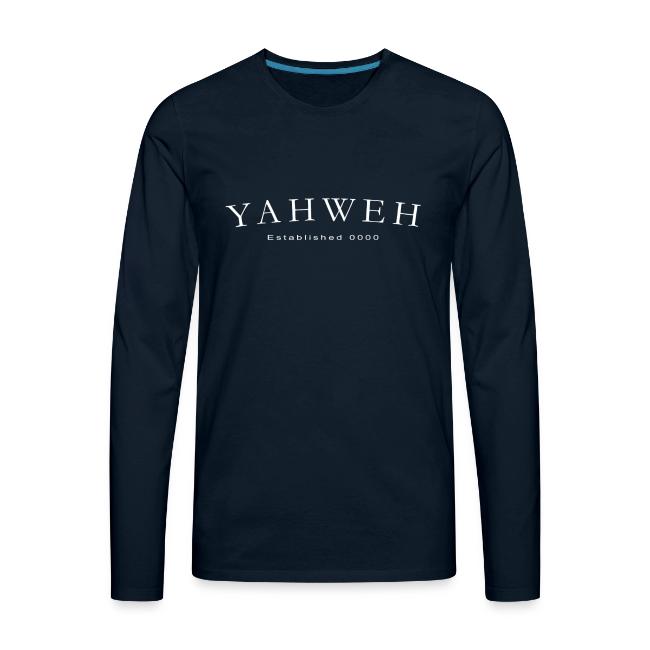 Yahweh Established 0000 in white