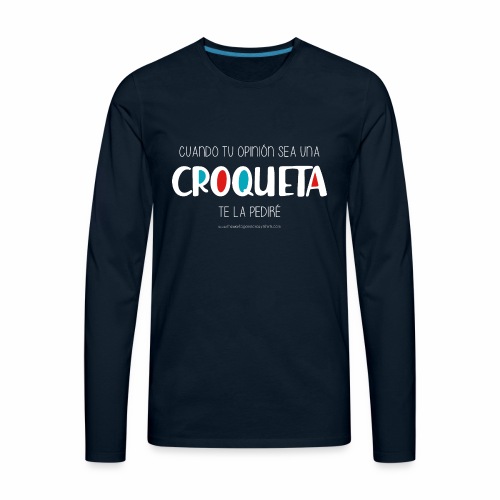 Croqueta (dark) - Men's Premium Long Sleeve T-Shirt