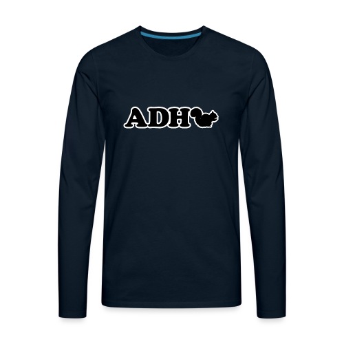 Funny ADHD Squirrel - Men's Premium Long Sleeve T-Shirt