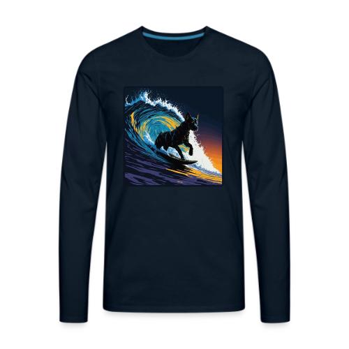 Black Dog Dawn Patrol - Men's Premium Long Sleeve T-Shirt
