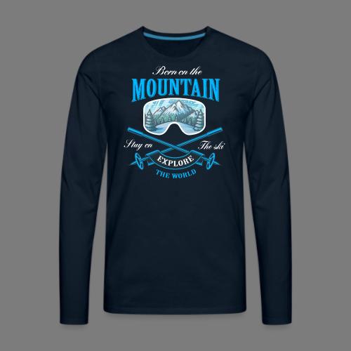 Winter's Thrill Snowboard & Ski Adventure - Men's Premium Long Sleeve T-Shirt
