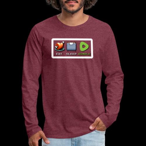 Eat Sleep Rumble merch - Men's Premium Long Sleeve T-Shirt