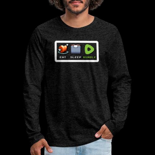 Eat Sleep Rumble merch - Men's Premium Long Sleeve T-Shirt