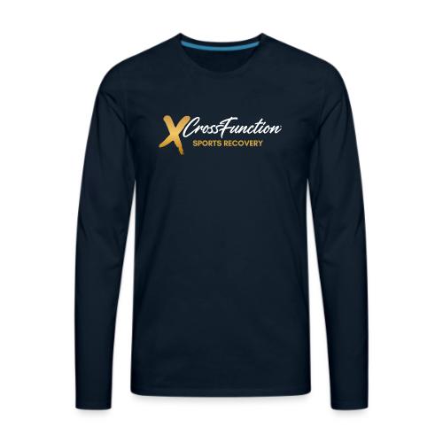 XF Sports Recovery Logo- White (Front Only) - Men's Premium Long Sleeve T-Shirt