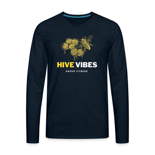 HIVE VIBES GROUP FITNESS - Men's Premium Long Sleeve T-Shirt