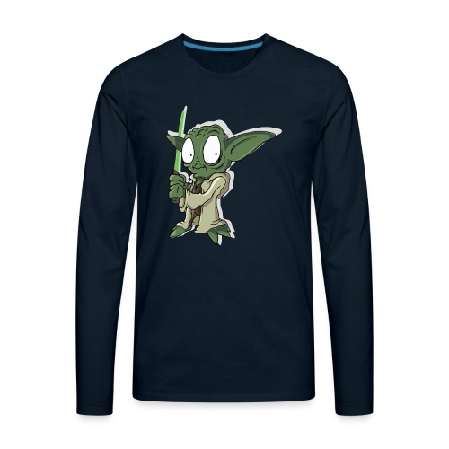 Yoda Cartoon - Men's Premium Long Sleeve T-Shirt