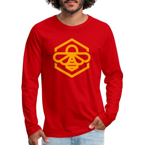 bee symbol orange - Men's Premium Long Sleeve T-Shirt