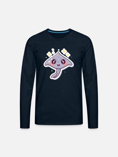 Manta Lover - Men's Premium Long Sleeve T-Shirt - deep navy
