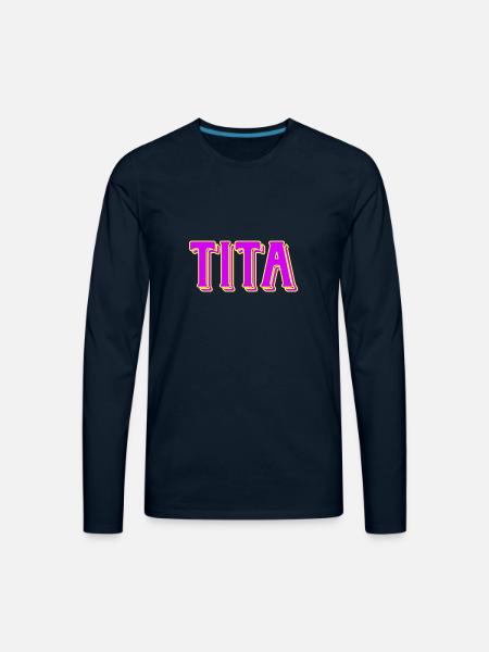 tita - Men's Premium Long Sleeve T-Shirt - deep navy