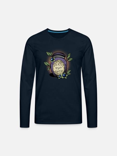 Nightshade - Men's Premium Long Sleeve T-Shirt - deep navy