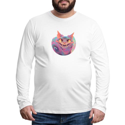 Handsome Grin Cat - Men's Premium Long Sleeve T-Shirt