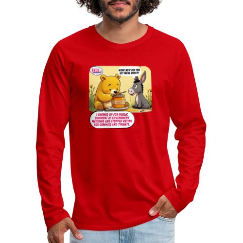Honey Bear - Fire Tyrants - Men's Premium Long Sleeve T-Shirt