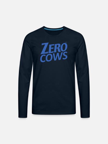 ZERO COWS - Men's Premium Long Sleeve T-Shirt - deep navy