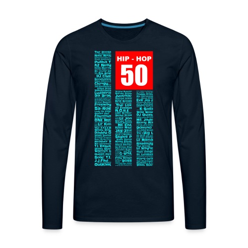 HipHop 50 [Blue] - Men's Premium Long Sleeve T-Shirt