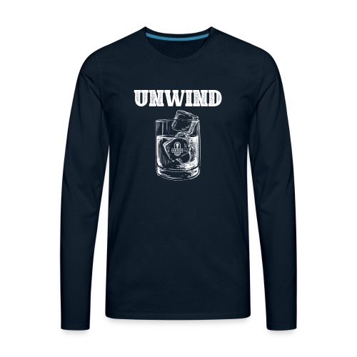 Unwind Whiskey1 black - Men's Premium Long Sleeve T-Shirt
