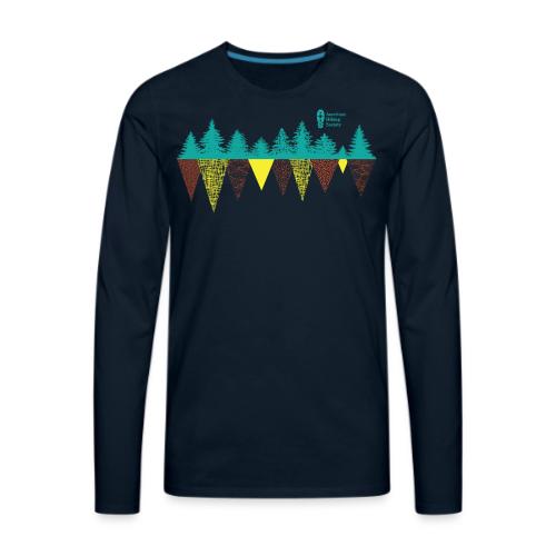Treeline Geometry - Men's Premium Long Sleeve T-Shirt