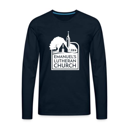 Single Vertical white2 - Men's Premium Long Sleeve T-Shirt