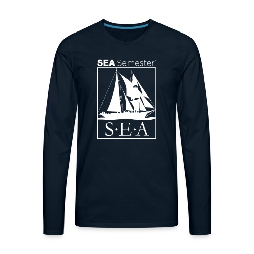 SEA_logo_WHITE_eps - Men's Premium Long Sleeve T-Shirt