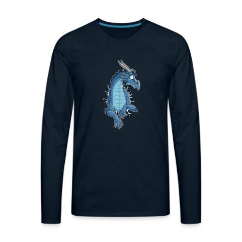 STUCK Blue Dragon (front) - Men's Premium Long Sleeve T-Shirt