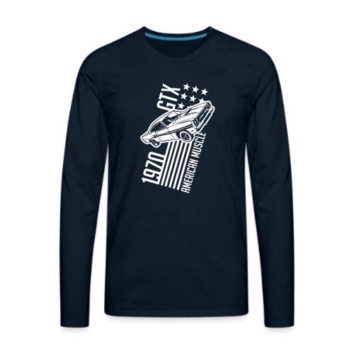 1970 Plymouth GTX stars and stripes - Men's Premium Long Sleeve T-Shirt