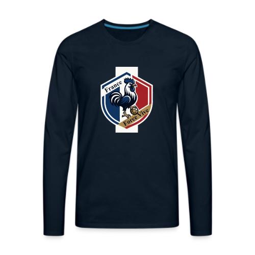 France Rooster T-Shirt, Bleu-Blanc-Rouge gift - Men's Premium Long Sleeve T-Shirt