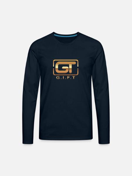 G.I.F.T. LOGO - Men's Premium Long Sleeve T-Shirt - deep navy