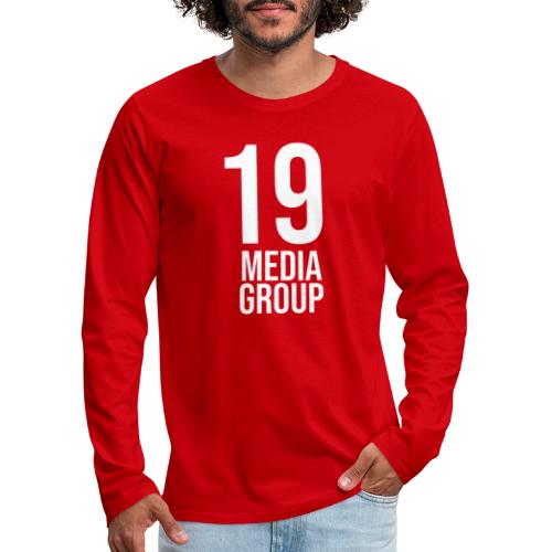 19 Media Group Logo - Men's Premium Long Sleeve T-Shirt