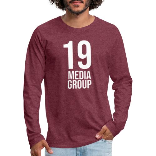 19 Media Group Logo - Men's Premium Long Sleeve T-Shirt