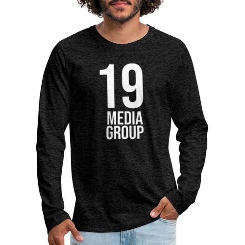 19 Media Group Logo - Men's Premium Long Sleeve T-Shirt