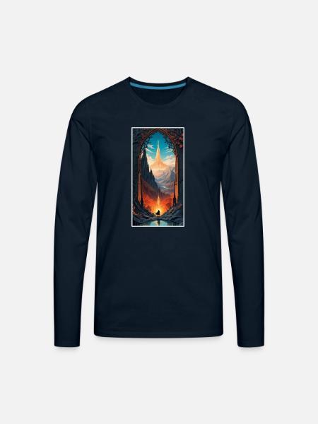 Fantastic Journey - Men's Premium Long Sleeve T-Shirt - deep navy