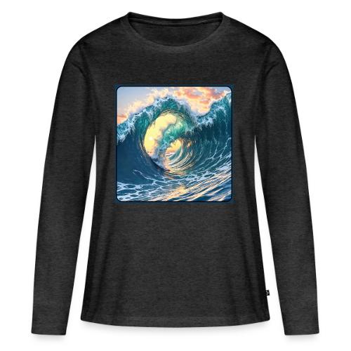 Double Barrel Wave - Women's Premium Slim Fit Long Sleeve T-Shirt