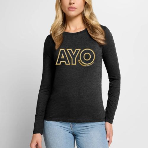 AyoGaming's Logo v1 - Women's Premium Slim Fit Long Sleeve T-Shirt