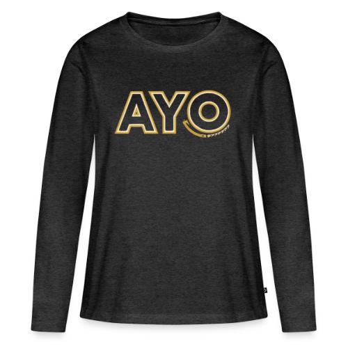 AyoGaming's Logo v1 - Women's Premium Slim Fit Long Sleeve T-Shirt