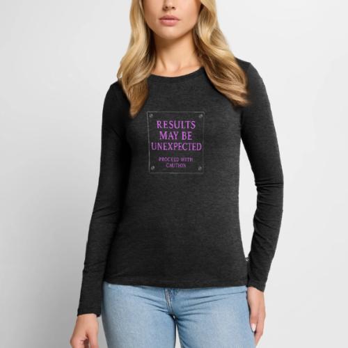 Results - Neon Purple - Women's Premium Slim Fit Long Sleeve T-Shirt