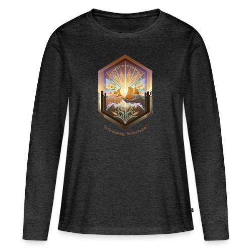 Easter In the Breaking He Was Known T Shirt, Gift - Women's Premium Slim Fit Long Sleeve T-Shirt