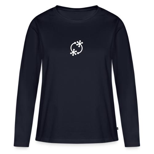 NM Logo Icon (White) - Women's Premium Slim Fit Long Sleeve T-Shirt