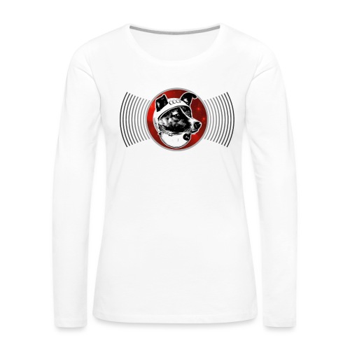 Laika The Space Dog - Women's Premium Slim Fit Long Sleeve T-Shirt