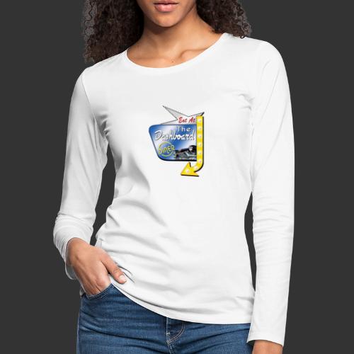 The Dashboard Diner Square Logo - Women's Premium Slim Fit Long Sleeve T-Shirt