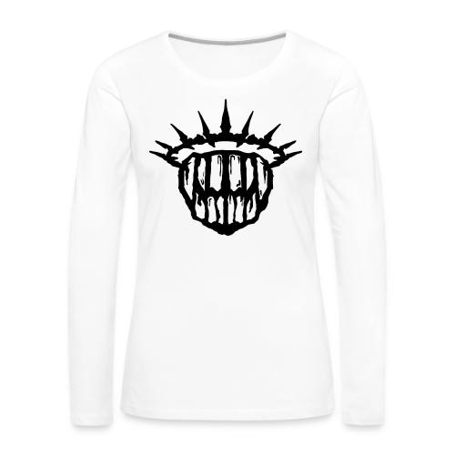 Teeth Of The Divine Sigil BLACK - Women's Premium Slim Fit Long Sleeve T-Shirt