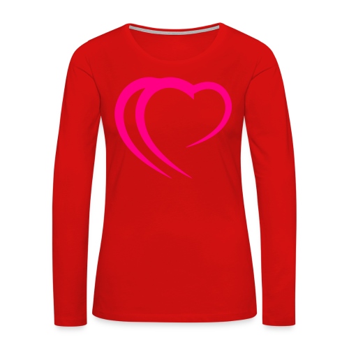 Logo Pink - Women's Premium Slim Fit Long Sleeve T-Shirt