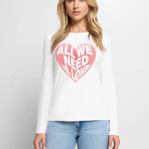 All We Need is Love in Heart - Women's Premium Slim Fit Long Sleeve T-Shirt