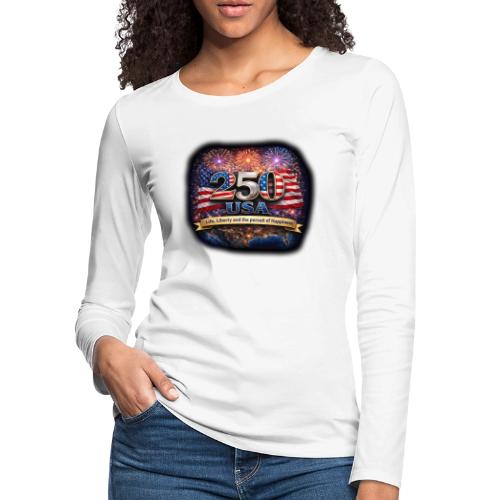 USA 250th Celebration - Women's Premium Slim Fit Long Sleeve T-Shirt