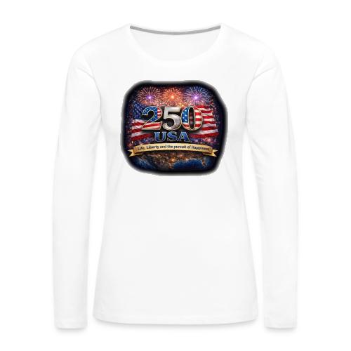 USA 250th Celebration - Women's Premium Slim Fit Long Sleeve T-Shirt