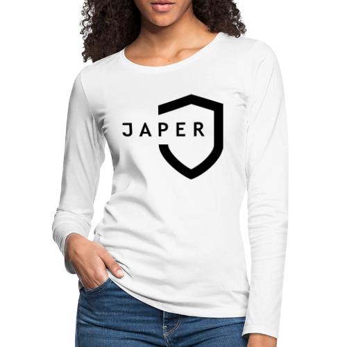 JAPER Logo - Women's Premium Slim Fit Long Sleeve T-Shirt