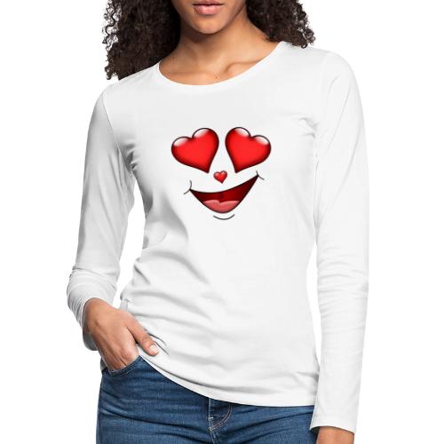 LOVE FACE - Women's Premium Slim Fit Long Sleeve T-Shirt