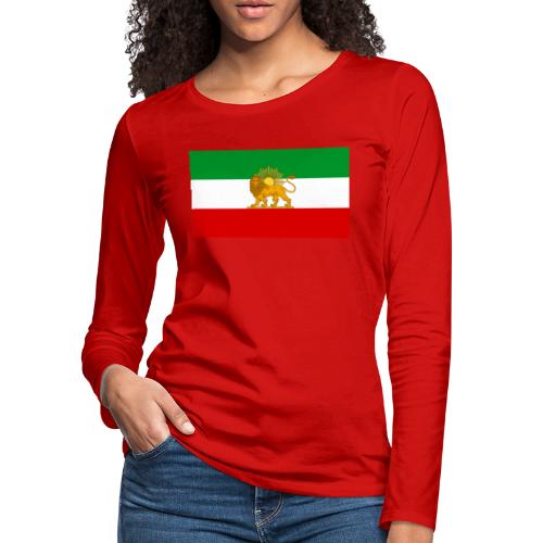 Flag of Iran - Women's Premium Slim Fit Long Sleeve T-Shirt
